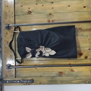 Cache Black Dress Elegant Sleeveless Strapless Mobwife Shimmer Clubwear Bridal